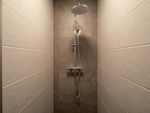 a shower with a shower head in a bathroom at Alpine Homes - Hopfgarten in Hopfgarten im Brixental