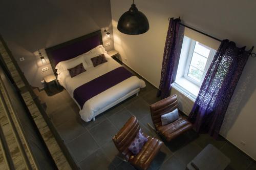 Postel nebo postele na pokoji v ubytování Chambres d'hôtes La Leva