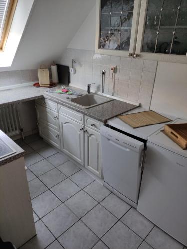 Η κουζίνα ή μικρή κουζίνα στο Ferienappartement Potthoff 2 -Hund willkommen-