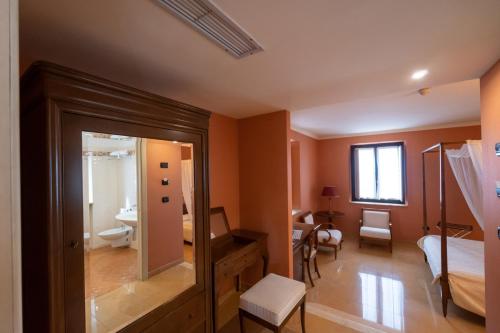 Koupelna v ubytování Hotel Ristorante Vecchia Vibo