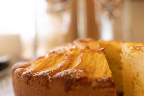 a loaf of bread sitting on top of a table at Hotel Ristorante Vecchia Vibo in Vibo Valentia
