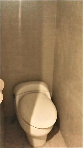 łazienka z białą toaletą w kabinie w obiekcie Sacca Studio Home in Benoa w mieście Ujung