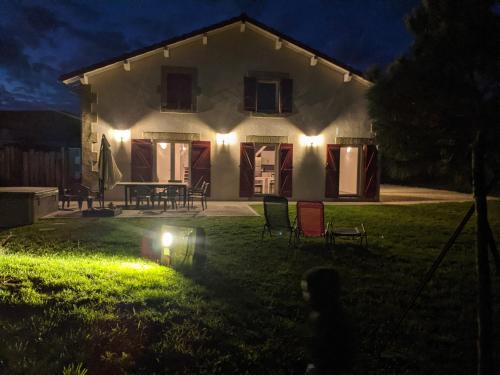 Zahrada ubytování au gite de la cascade