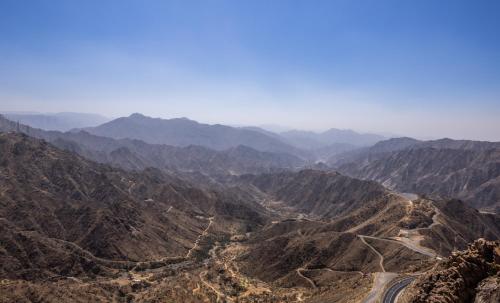 a view of the mountains from the top of a mountain at Citadines Abha in Abha