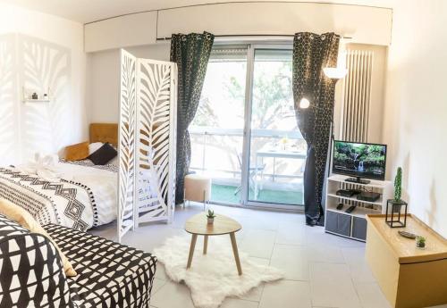 Résidence Bord de Mer-Terasse-plage prado David