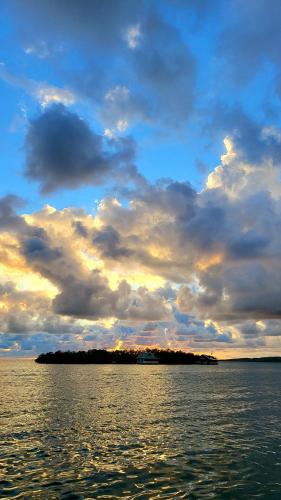 an island in the middle of a body of water at Casa Bonita Fajardo in Fajardo