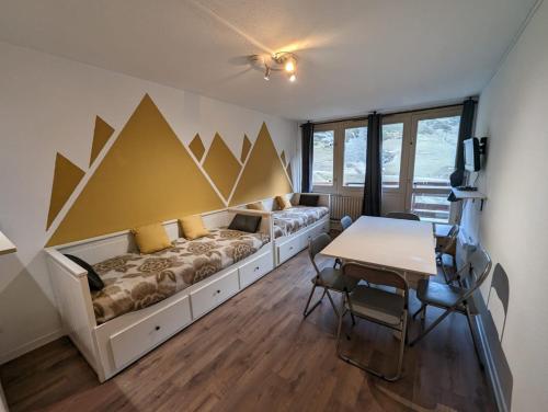 Studio 1 pièces avec balcon pieds des pistes la mongie tourmalet