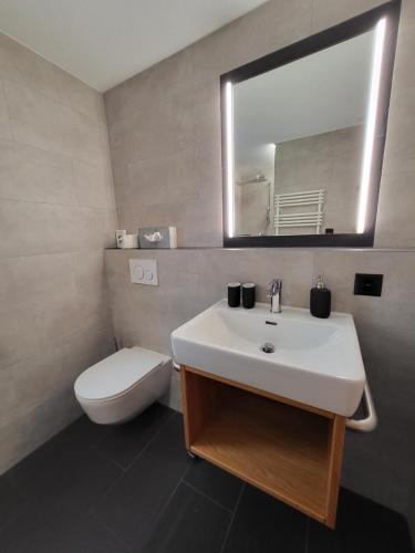 Koupelna v ubytování Hotel Europa
