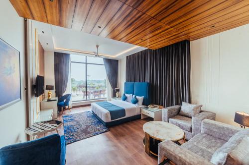 Un lugar para sentarse en The Ramayana Hotel, Ayodhya