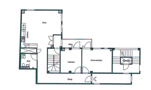 a floor plan of a house at Stylish 2BR w Private Balcony in CPH City Centre in Copenhagen
