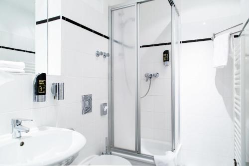 Koupelna v ubytování Hotel Residenz Begaswinkel