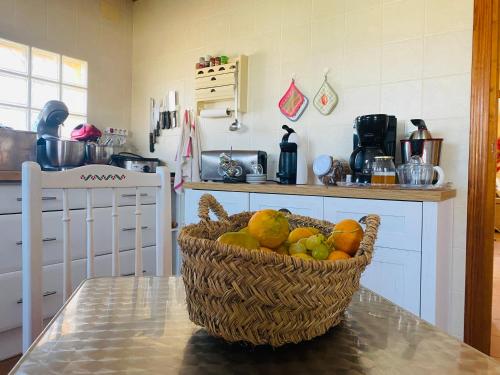 Dapur atau dapur kecil di Anacasa Villa Canyaes Playa Pau Pi CH401