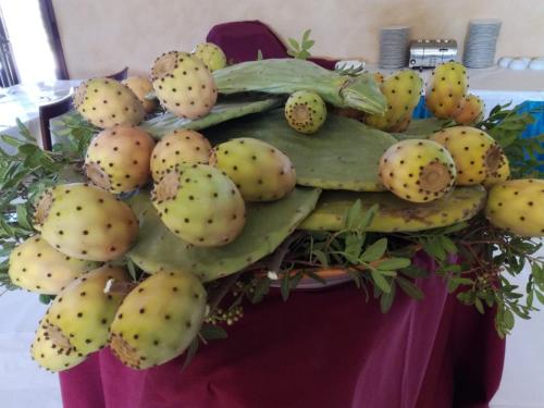 a bunch of fruit sitting on top of a plant at Hotel Donna Carmela Sede Unica a Sciacca in Sciacca