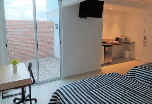 Cucina o angolo cottura di Habitaciones Amubladas Logos II