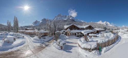 Caravan Park Sexten durante l'inverno