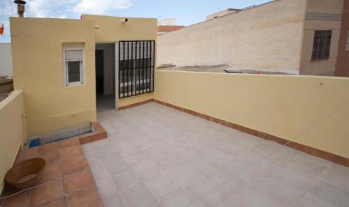 a view of a balcony of a building at Apartamento in Almería