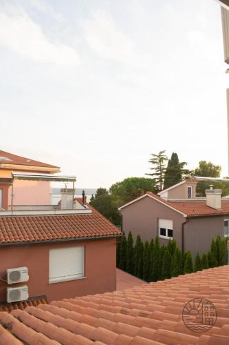 a view from the roof of a house at Počitniški dom Portorož / Portoroz Holiday Home in Portorož