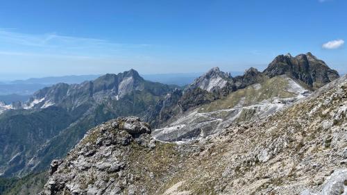 a view from the top of a mountain at B&B Gronda Via Vandelli in Massa