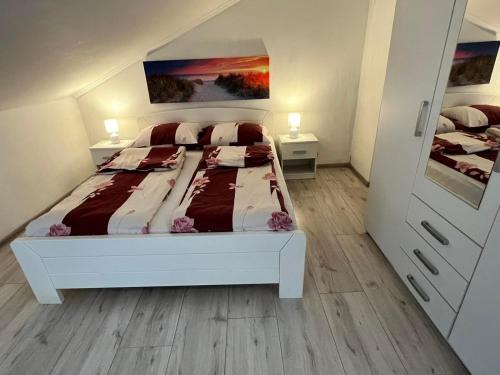 Postel nebo postele na pokoji v ubytování Stan Centar 1
