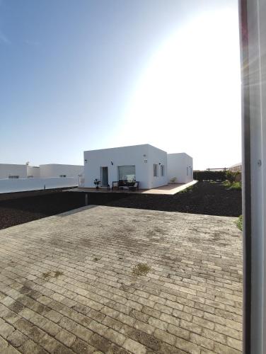 a view of a building from a window at Casa Bermeja - Tiscamanita in Tiscamanita
