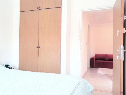 Cama o camas de una habitación en El Jadida center Family Apart 2CH -FibreOptic