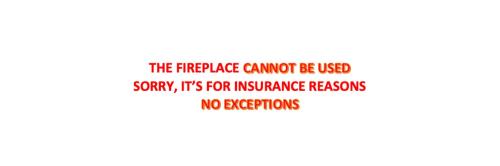 a sign that reads theipedia page cannot be usedsorryits its for insurance reasons at Chalet Lilia in Brienno