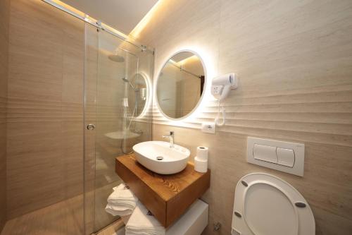 Kúpeľňa v ubytovaní Hotel - Kulla e Zenel Beut