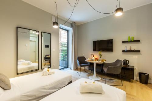Ένα ή περισσότερα κρεβάτια σε δωμάτιο στο Casa Lounge Istria