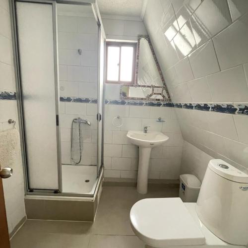 Et badeværelse på apartamento vista al mar