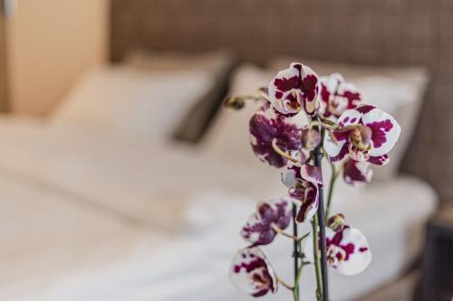 Katil atau katil-katil dalam bilik di Perla Lux apartmani