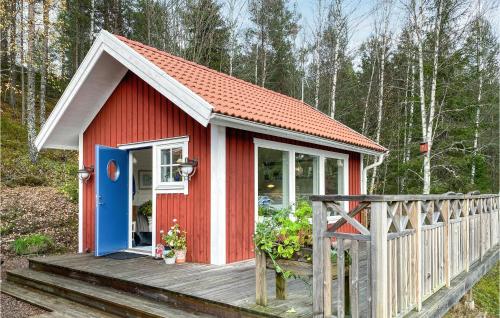 Bygningen som feriehuset ligger i