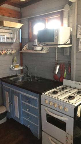 Dapur atau dapur kecil di Complejo Cascadas de Artalaz