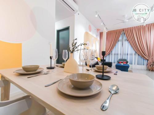 Zona de estar de Paradigm Residence by RR JBcity
