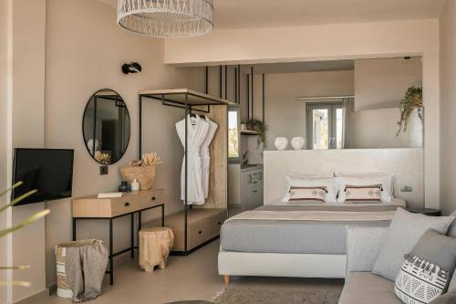 A seating area at Votsalo Suite-Grand Blue Beach Residence