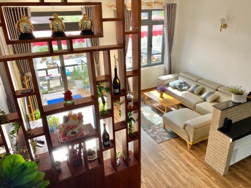 Χώρος καθιστικού στο Homestay M-Latino Dalat