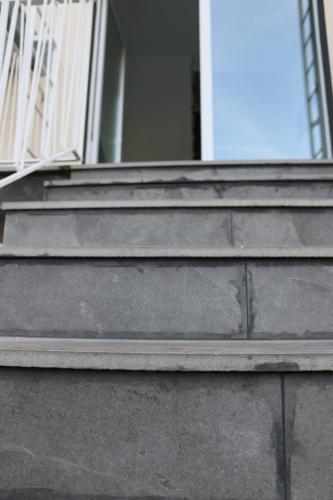 a set of concrete stairs in front of a building at Hotel Berliner Hof in Düsseldorf
