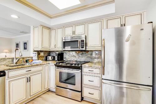 Dapur atau dapur kecil di Beach Villa 1B