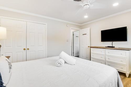 Katil atau katil-katil dalam bilik di Beach Villa 1B