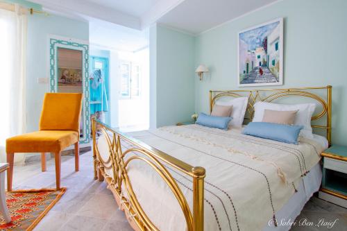 Postel nebo postele na pokoji v ubytování Dar Lekbira Boutique Hôtel