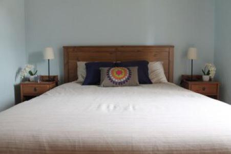 A bed or beds in a room at Casa de Seixe