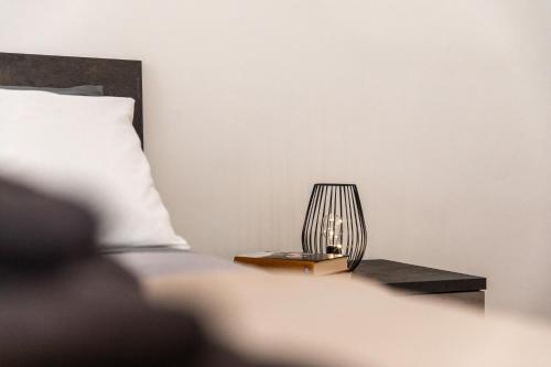 Postel nebo postele na pokoji v ubytování Casa dei Visionari