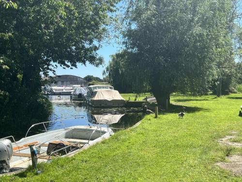 Gallery image of Adorable two bed Norfolk broads holiday home - river views with moorings & fishing in Stalham