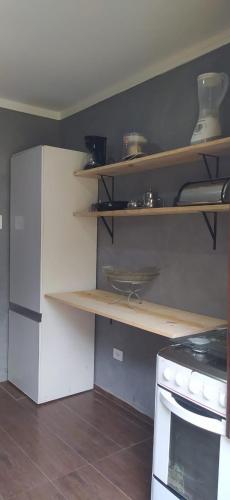 Chalé em Algodões, Villa Cajúにあるキッチンまたは簡易キッチン
