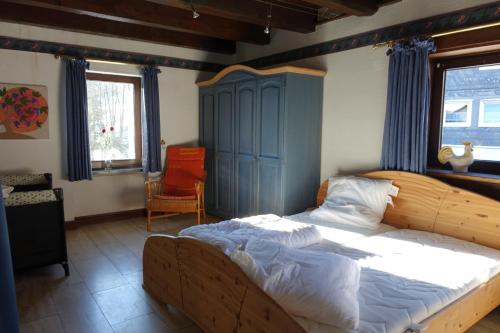 Postel nebo postele na pokoji v ubytování Landhaus am Bach