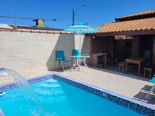 Casa de Praia, Nova, com Piscina e Churrasqueira