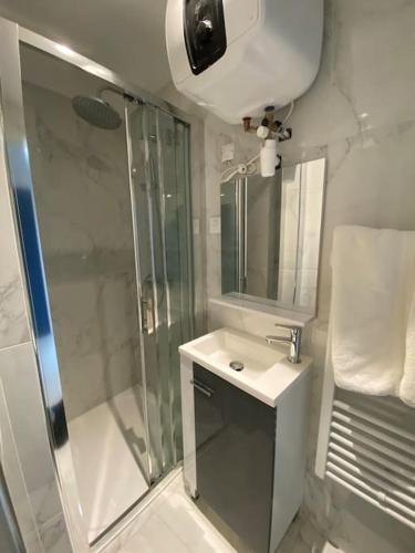 Kúpeľňa v ubytovaní Residence des Célestins - Le Douze - Centre Vichy
