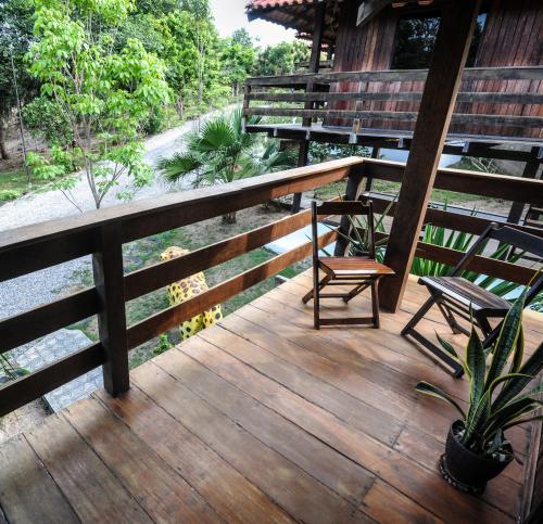 Balkón nebo terasa v ubytování Pousada e Restaurante Amazonia