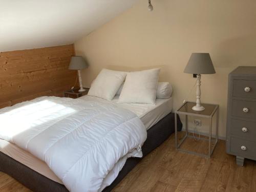 Postel nebo postele na pokoji v ubytování Toulouse centre: T2 bis dans immeuble historique
