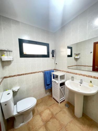 Koupelna v ubytování Casa Aleri