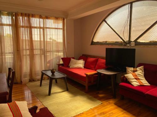 Posezení v ubytování Kefetew Guest House